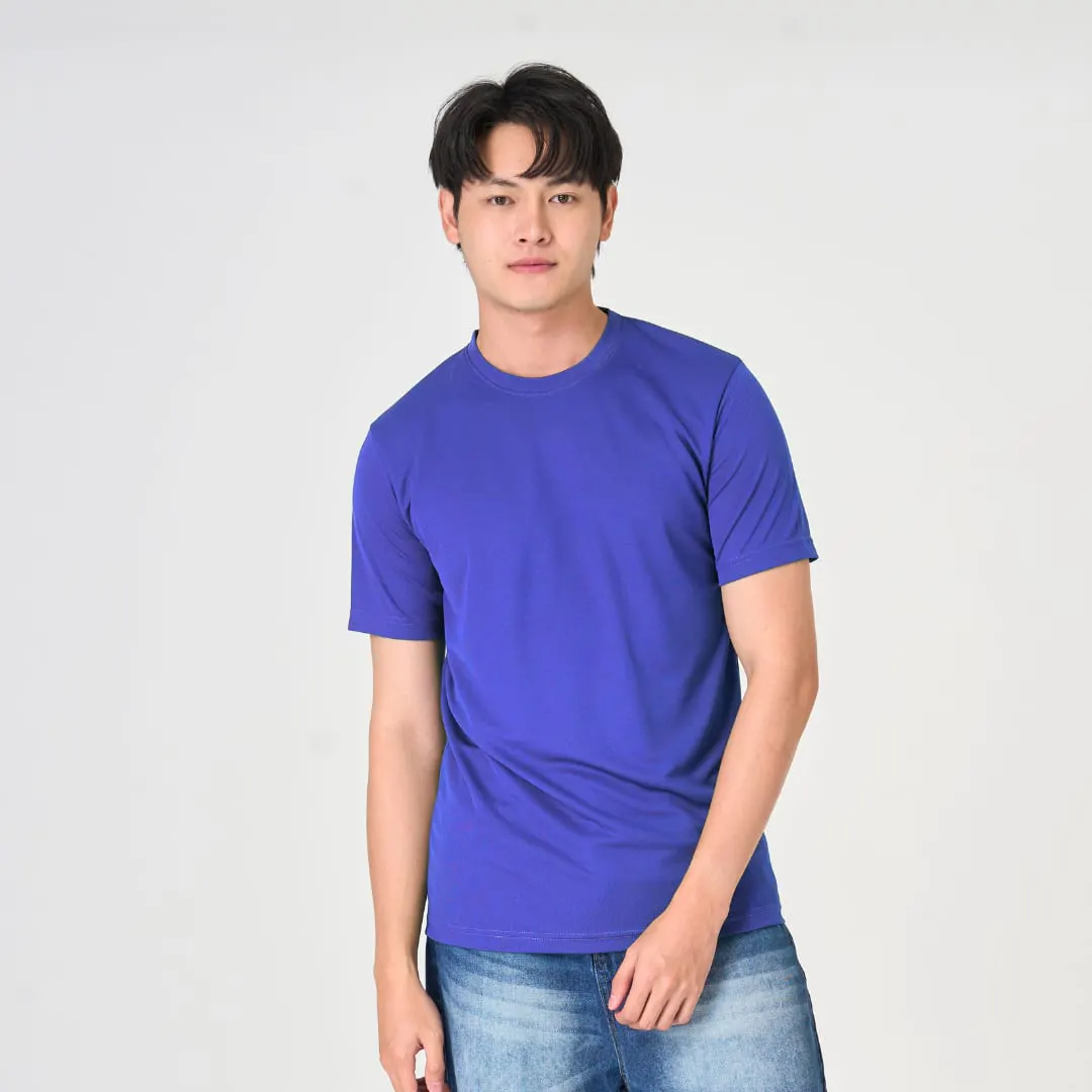 เสื้อคอกลม สีน้ำเงิน
