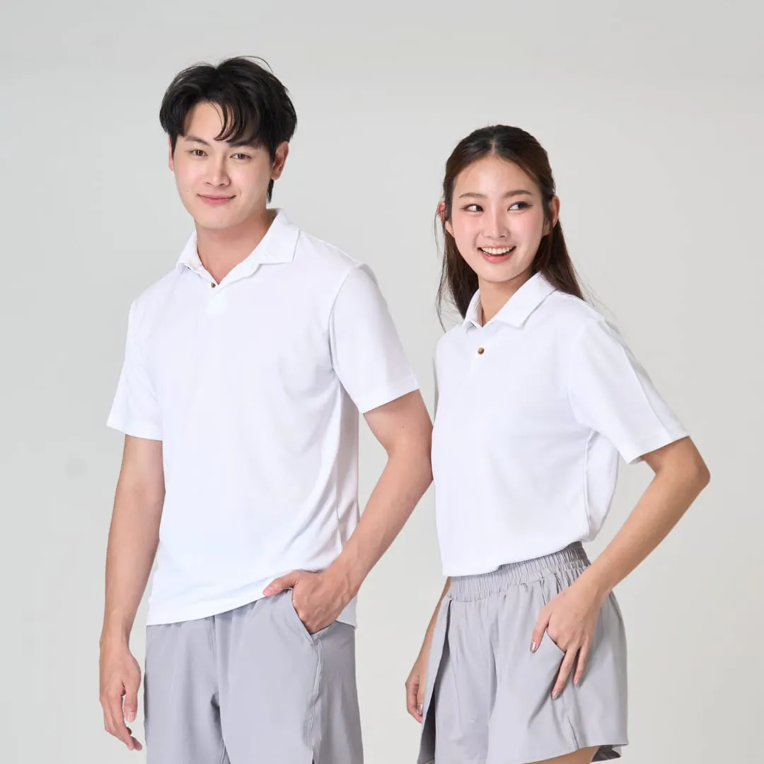 เสื้อโปโล สีขาว